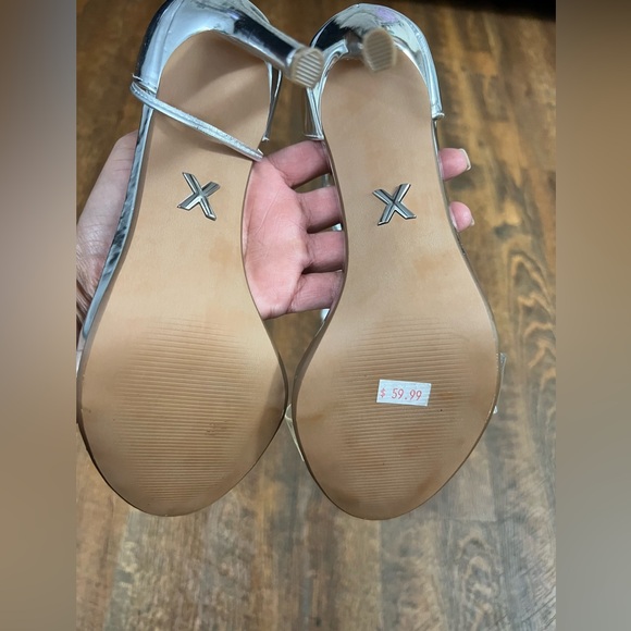 Express Clear Lace Up Heels - Picture 4 of 5